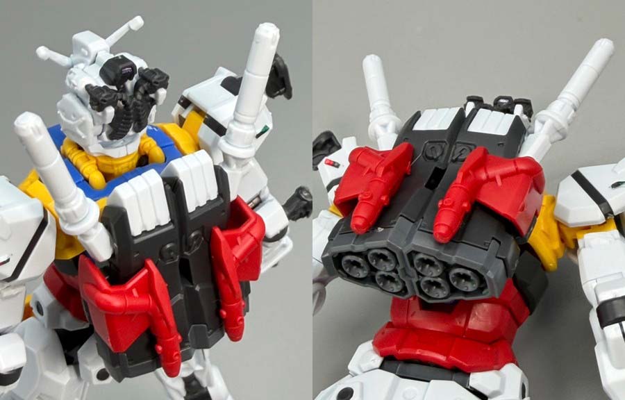 HG白いガンダムのガンプラレビュー画像です