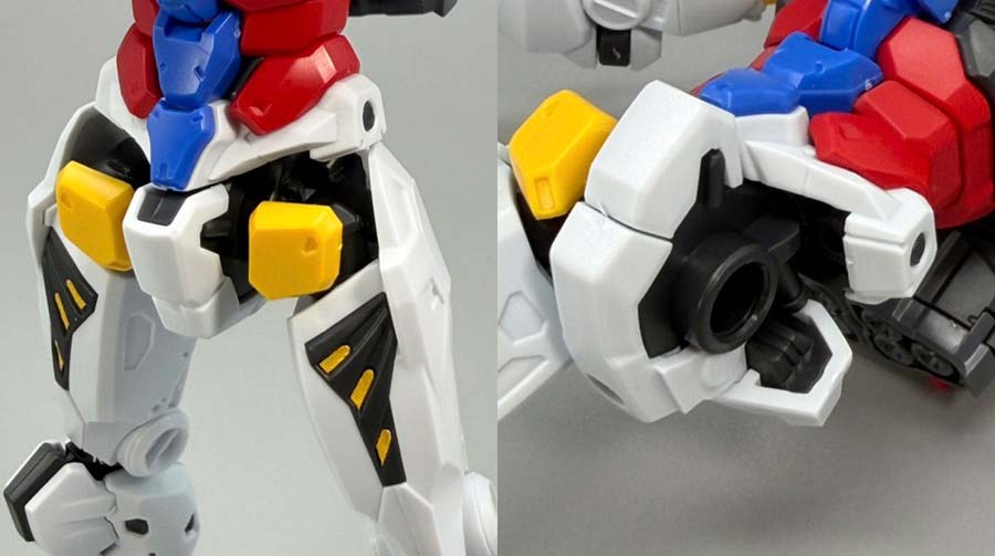 HG白いガンダムのガンプラレビュー画像です