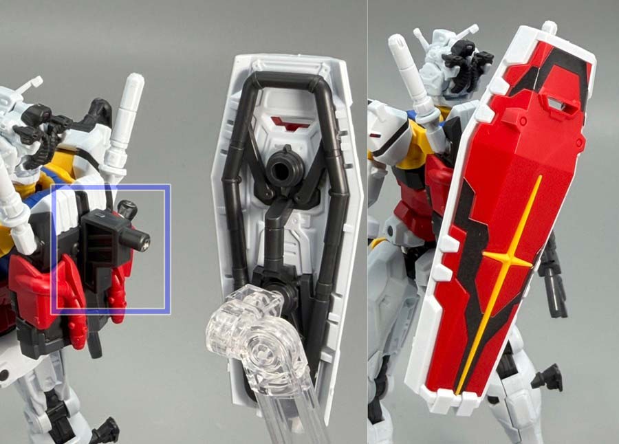 HG白いガンダムのガンプラレビュー画像です