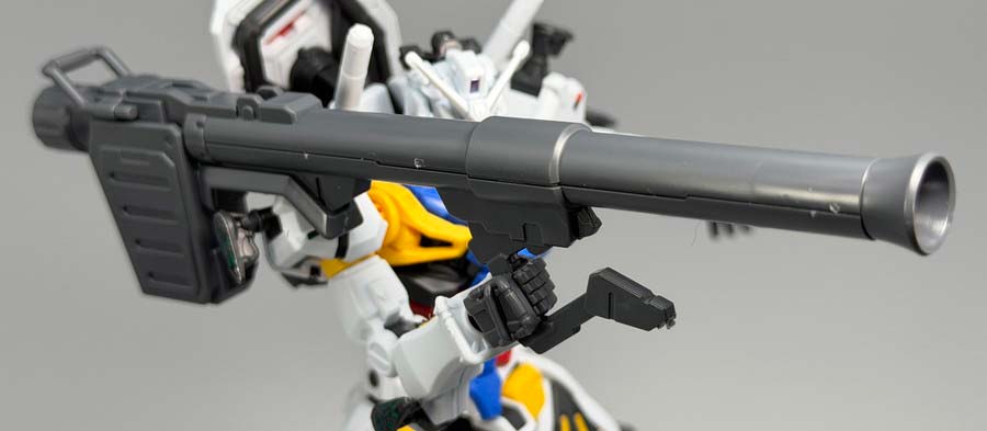 HG白いガンダムのガンプラレビュー画像です