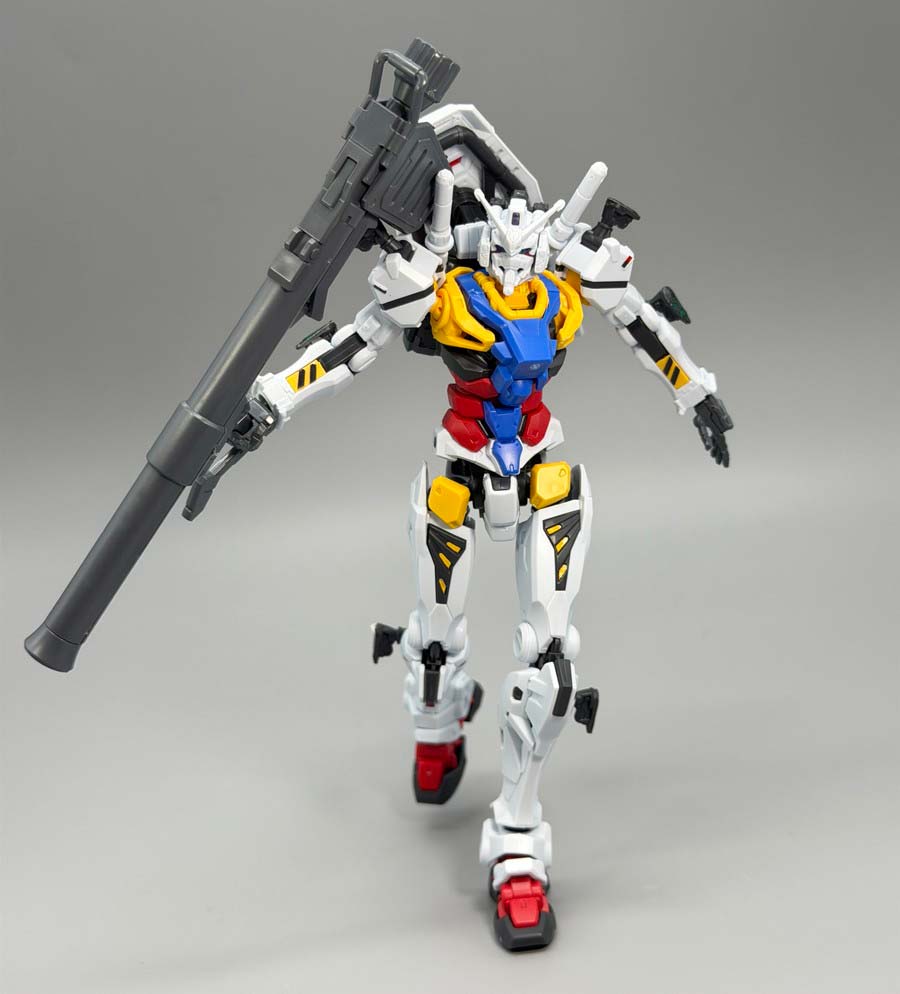 HG白いガンダムのガンプラレビュー画像です