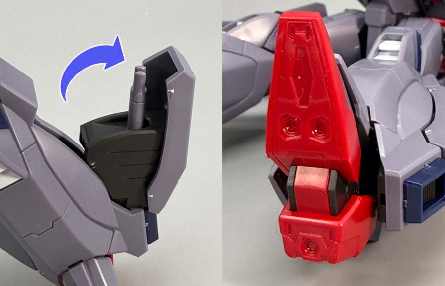 HGCEレジェンドガンダムのガンプラレビュー画像です