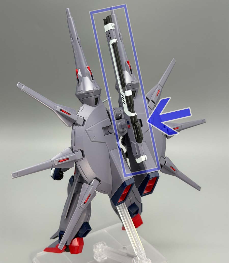 HGCEレジェンドガンダムのガンプラレビュー画像です