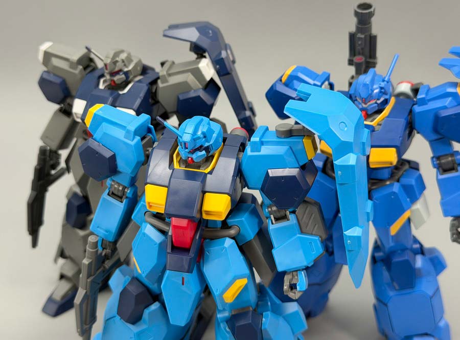 HGグスタフ･カールのバリエーション、種類の違いのガンプラ画像です