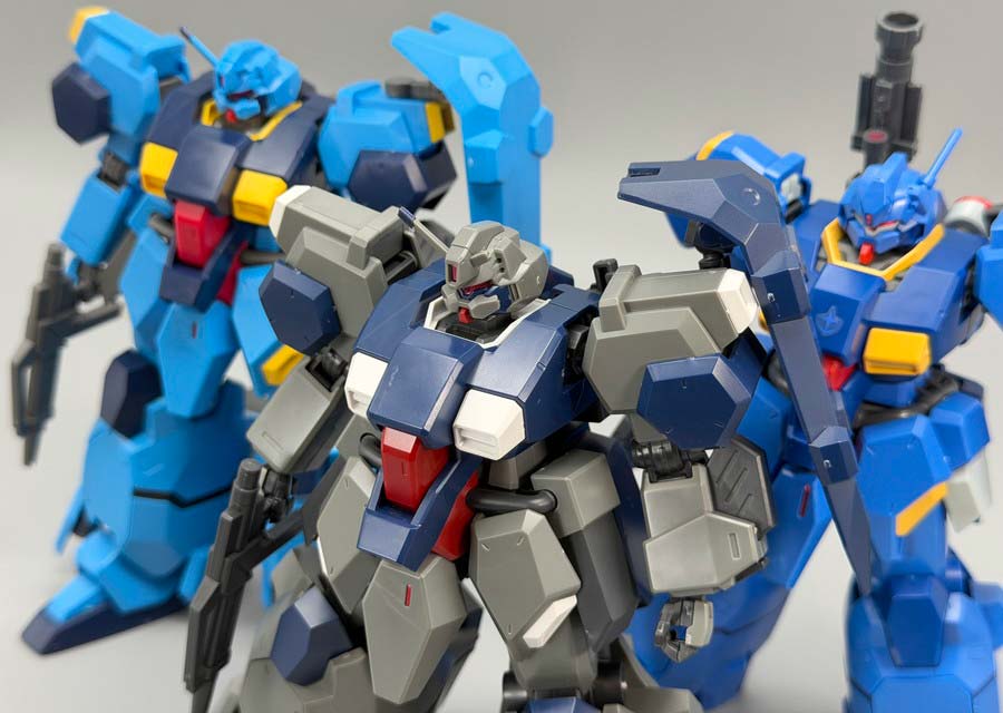 HGグスタフ･カールのバリエーション、種類の違いのガンプラ画像です