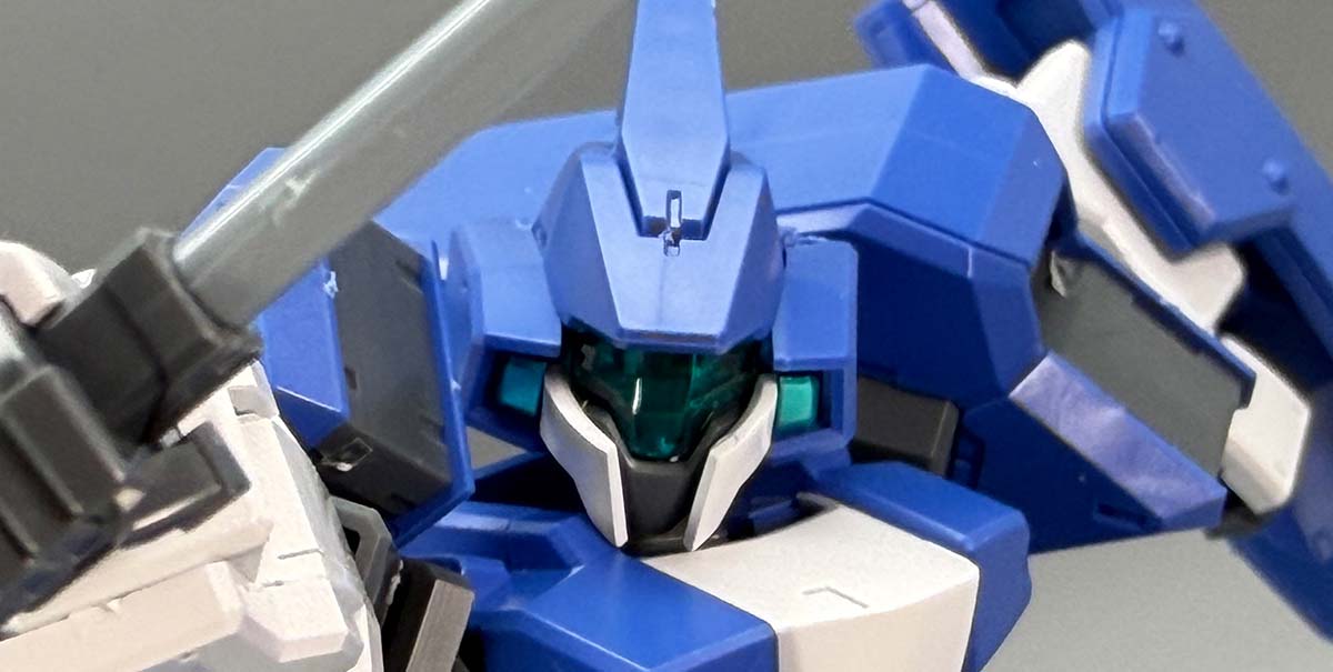 HGジェノアスOカスタムのガンプラレビュー画像です