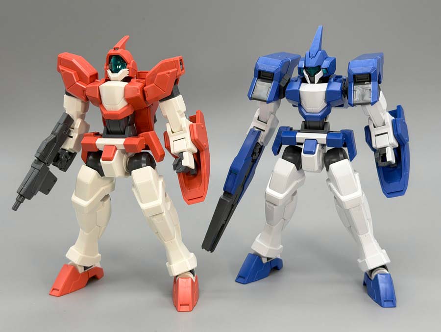 HGジェノアスOカスタムのガンプラレビュー画像です