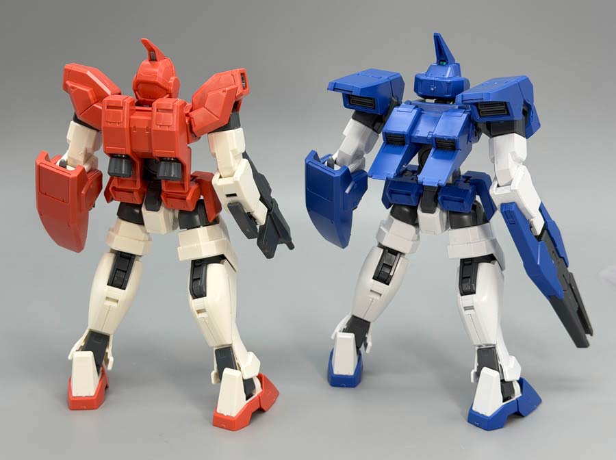 HGジェノアスOカスタムのガンプラレビュー画像です