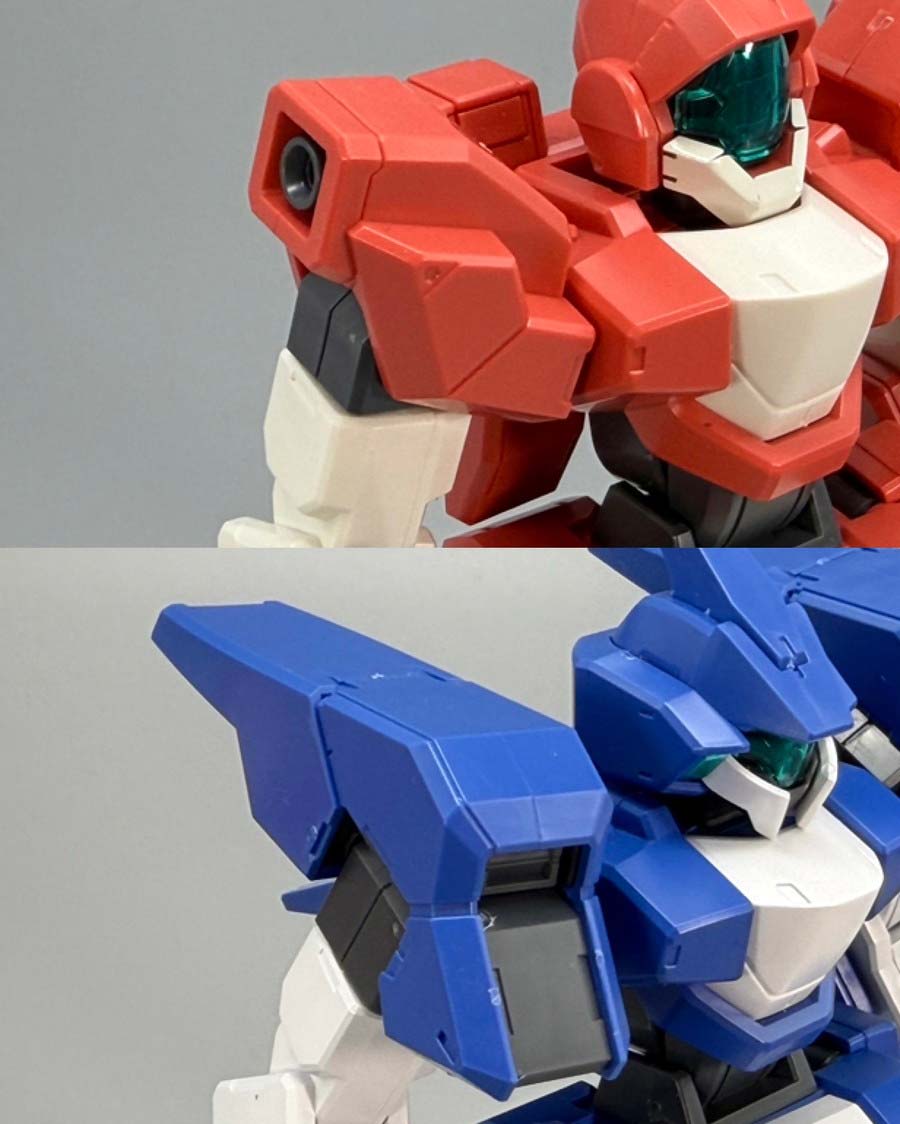 HGジェノアスOカスタムのガンプラレビュー画像です