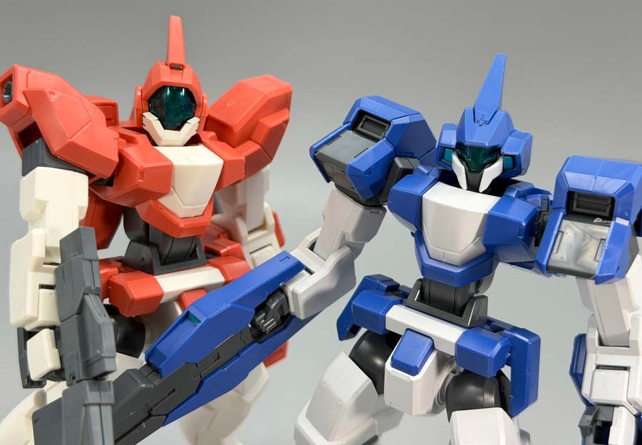 HGジェノアスOカスタムのガンプラレビュー画像です