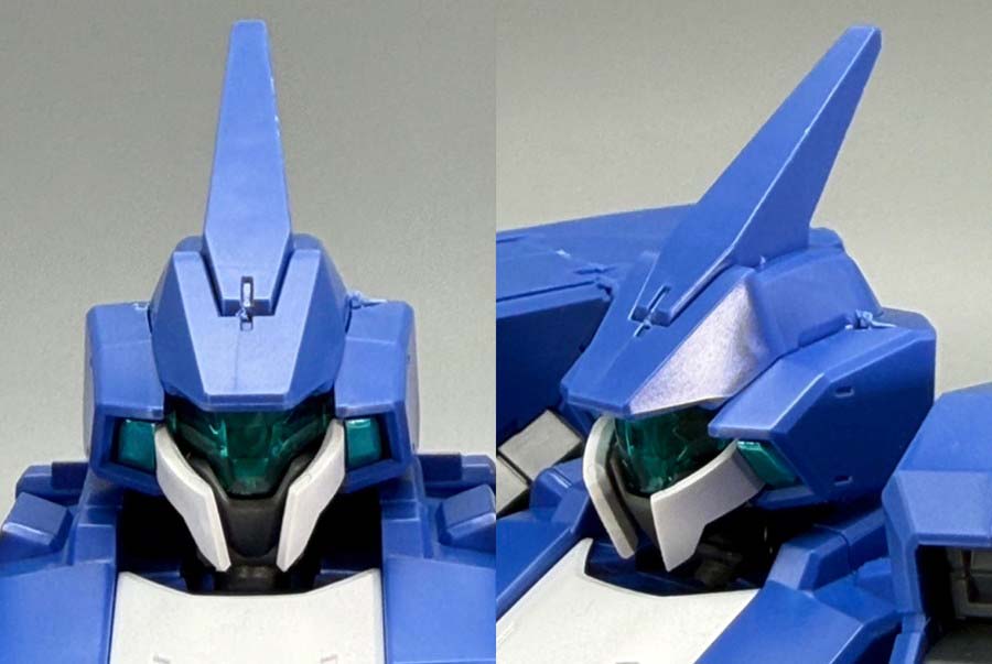 HGジェノアスOカスタムのガンプラレビュー画像です