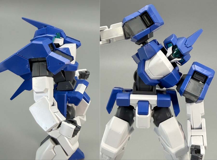 HGジェノアスOカスタムのガンプラレビュー画像です