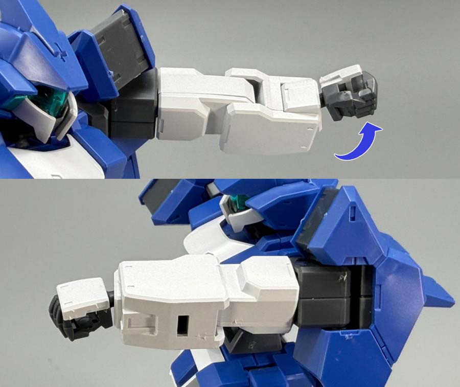 HGジェノアスOカスタムのガンプラレビュー画像です