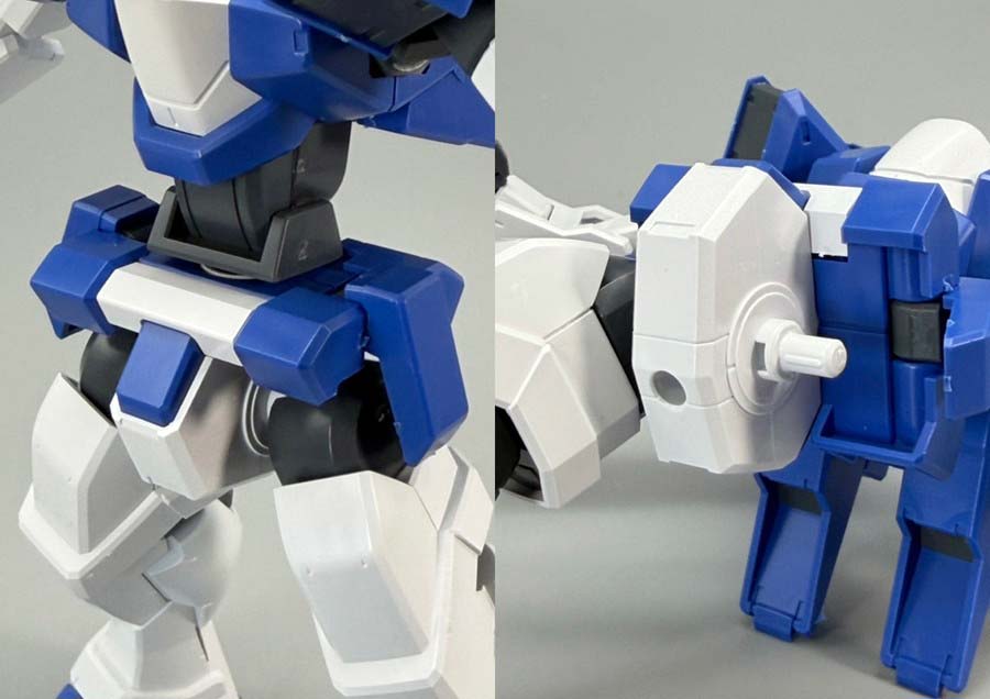 HGジェノアスOカスタムのガンプラレビュー画像です