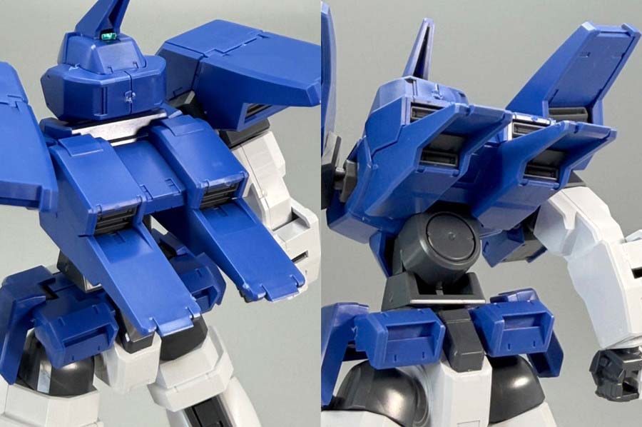 HGジェノアスOカスタムのガンプラレビュー画像です