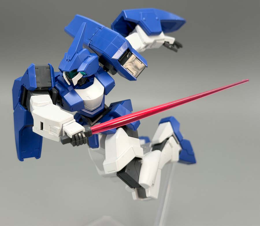 HGジェノアスOカスタムのガンプラレビュー画像です