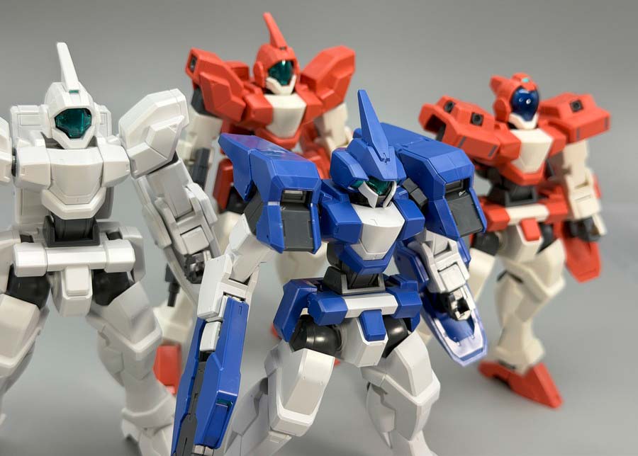 HGジェノアスOカスタムのガンプラレビュー画像です