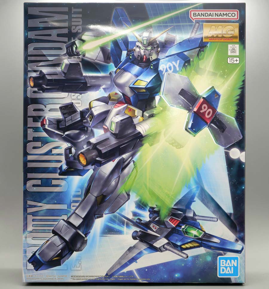 MG F90 クラスターガンダムのガンプラレビュー画像です