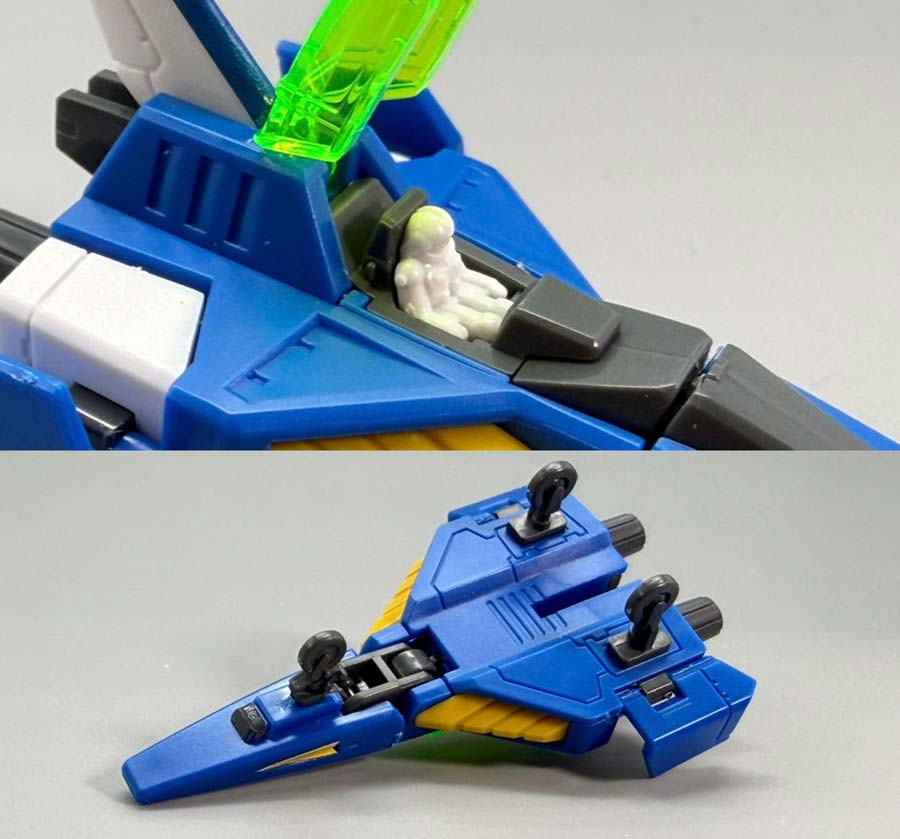 MG F90 クラスターガンダムのガンプラレビュー画像です