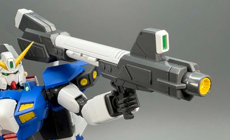 MG F90 クラスターガンダムのガンプラレビュー画像です