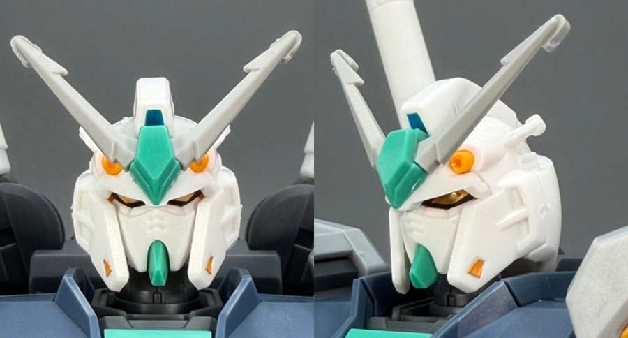 HG量産型νガンダムのガンプラレビュー画像です