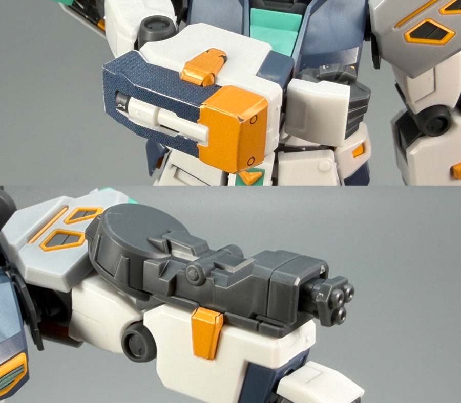 HG量産型νガンダムのガンプラレビュー画像です