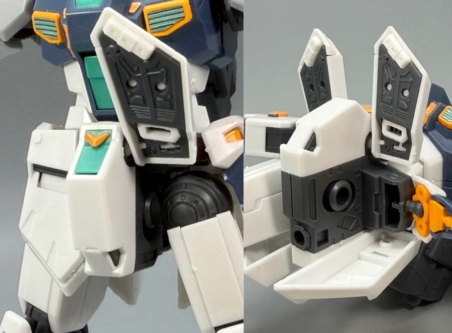 HG量産型νガンダムのガンプラレビュー画像です