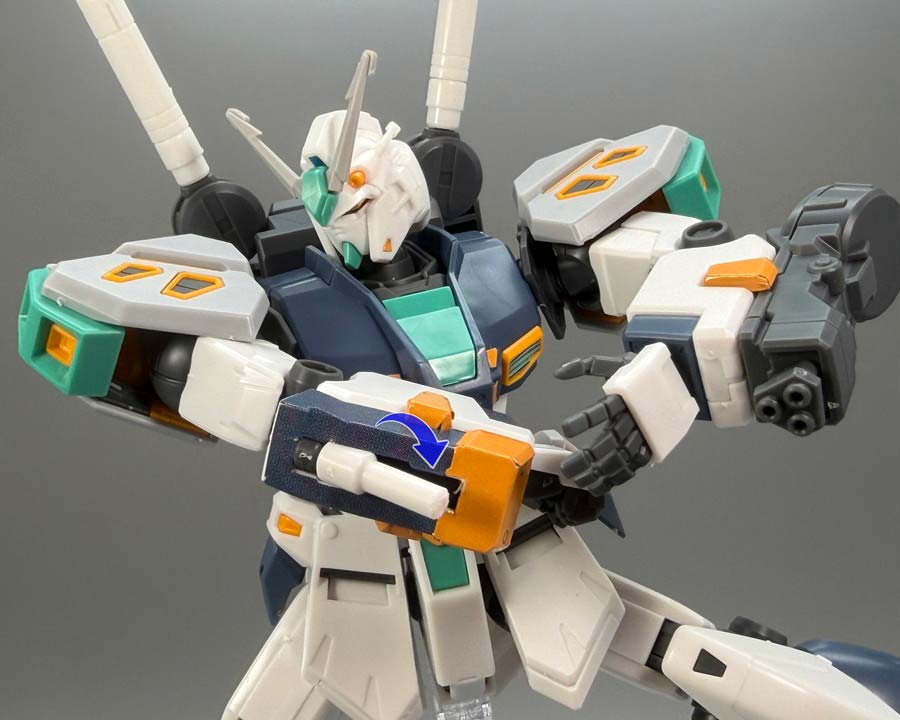 HG量産型νガンダムのガンプラレビュー画像です