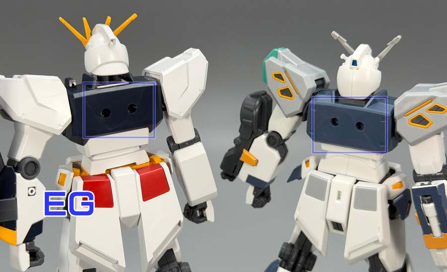 HG量産型νガンダムのガンプラレビュー画像です