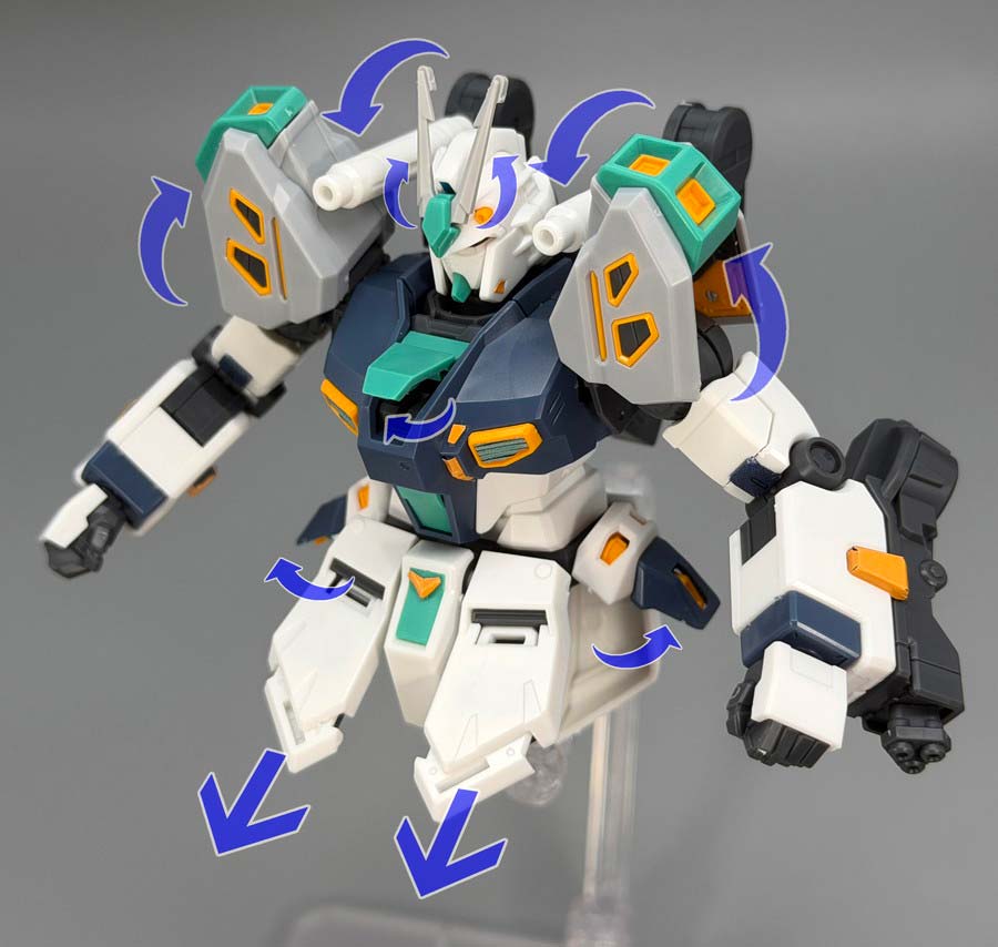 HGアリュゼウスのガンプラレビュー画像です