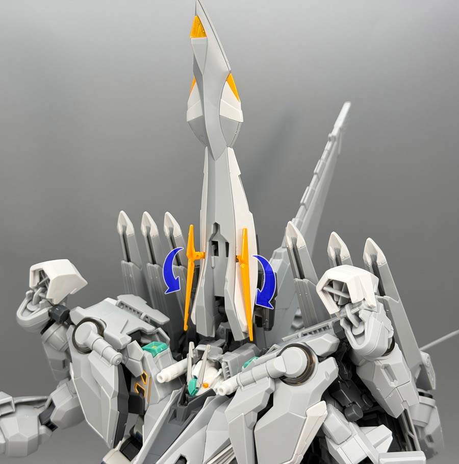 HGアリュゼウス（フライト・フォーム）のガンプラレビュー画像です