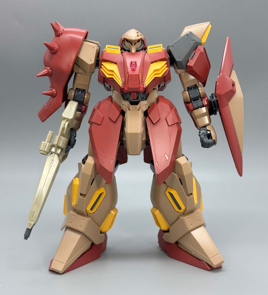 HGメッサーM01型（ガウマン機）のガンプラレビュー画像です