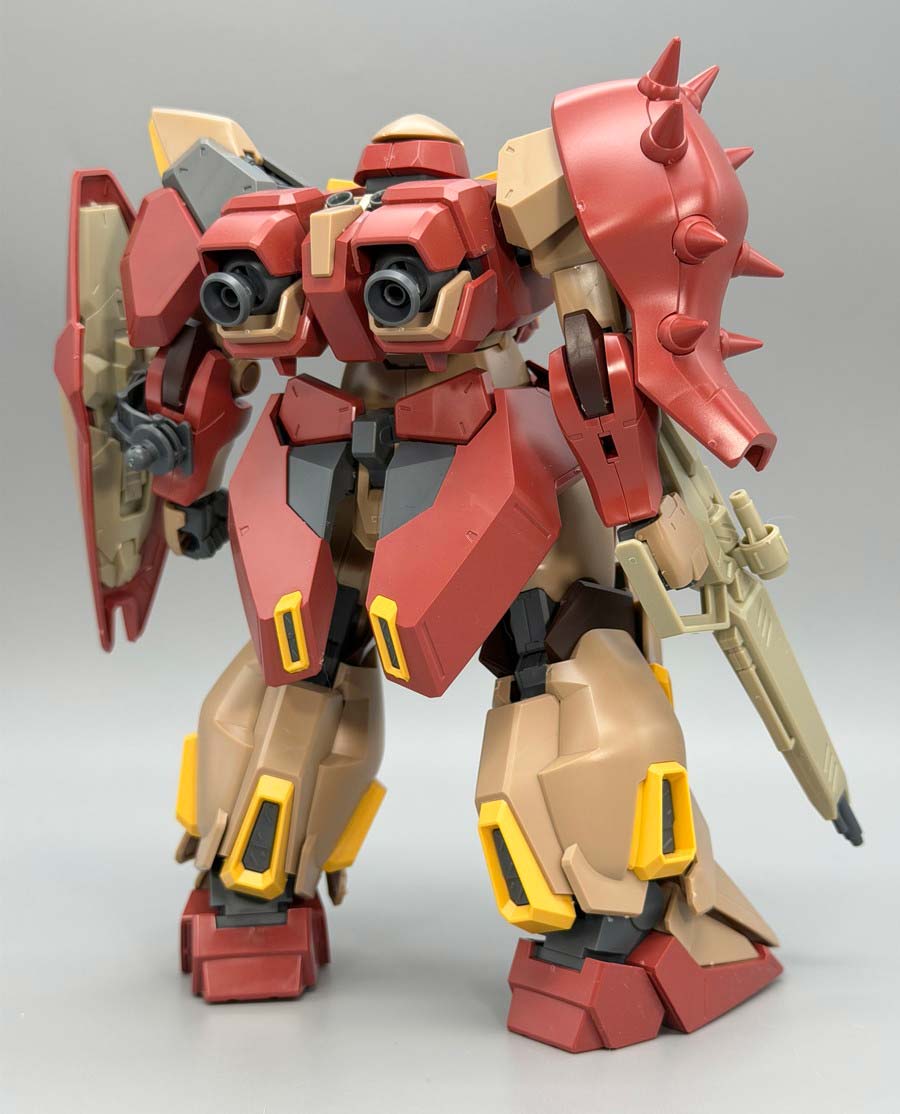 HGメッサーM01型（ガウマン機）のガンプラレビュー画像です