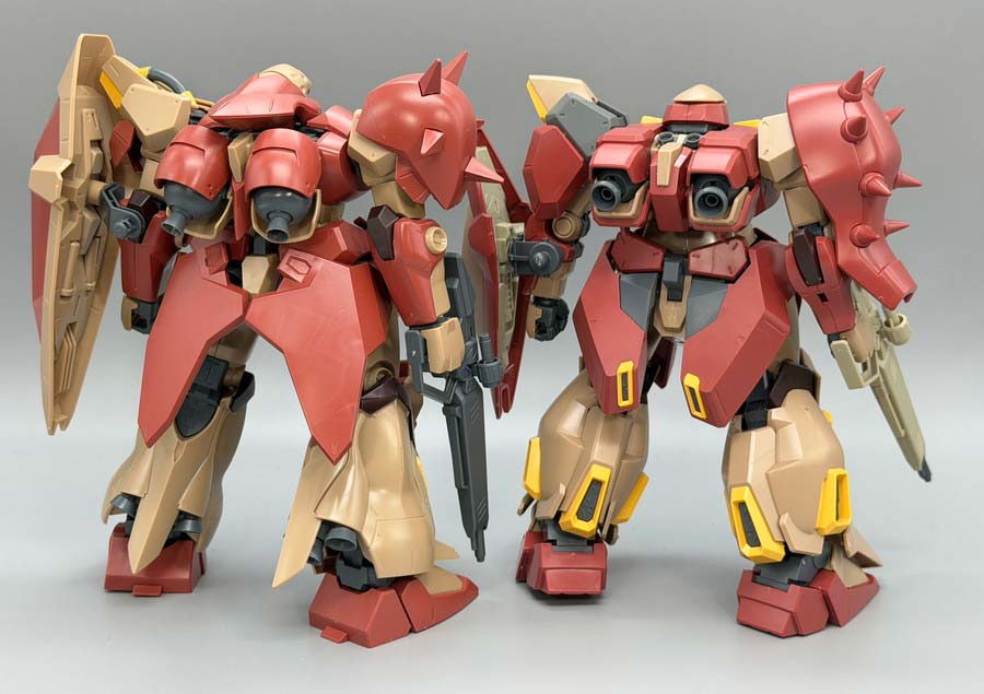 HGメッサーM01型（ガウマン機）のガンプラレビュー画像です