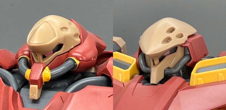 HGメッサーM01型（ガウマン機）のガンプラレビュー画像です