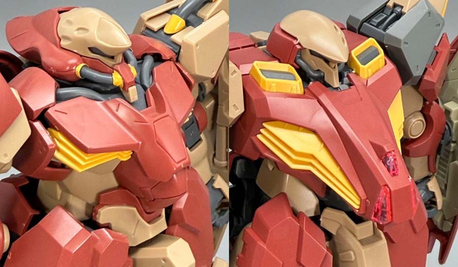 HGメッサーM01型（ガウマン機）のガンプラレビュー画像です