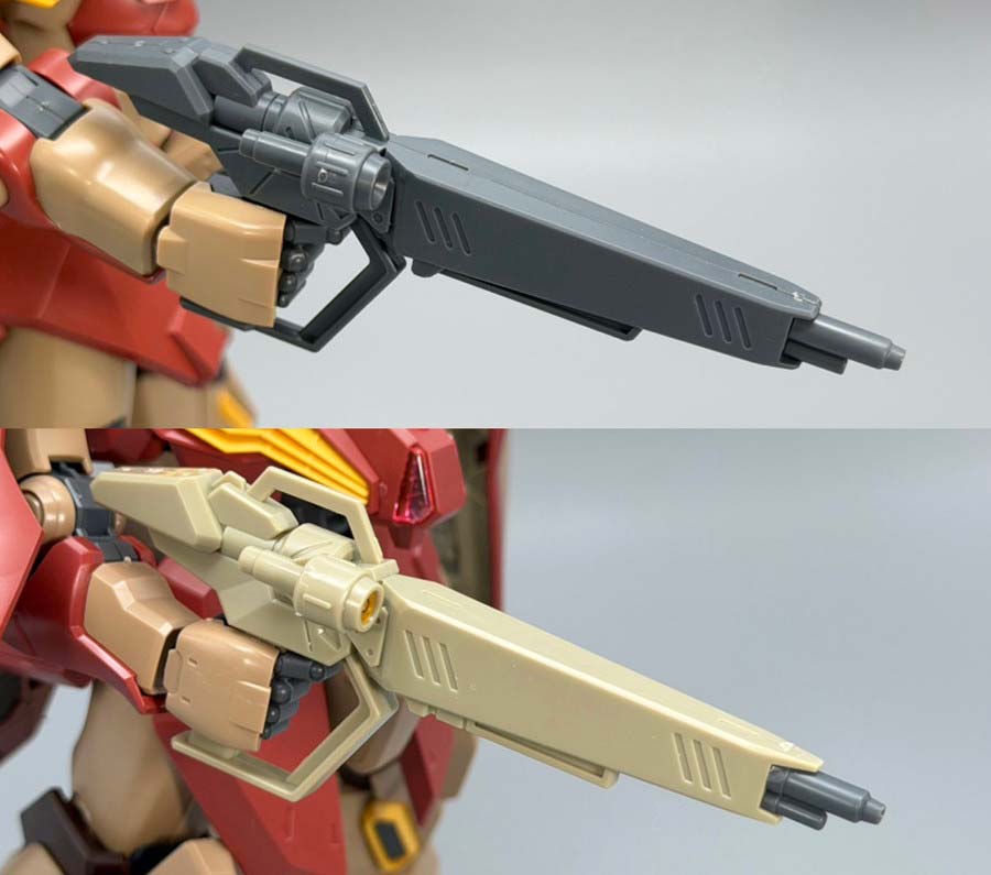 HGメッサーM01型（ガウマン機）のガンプラレビュー画像です