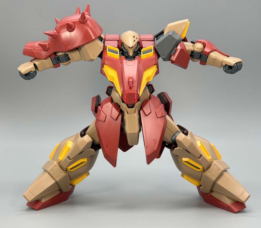 HGメッサーM01型（ガウマン機）のガンプラレビュー画像です