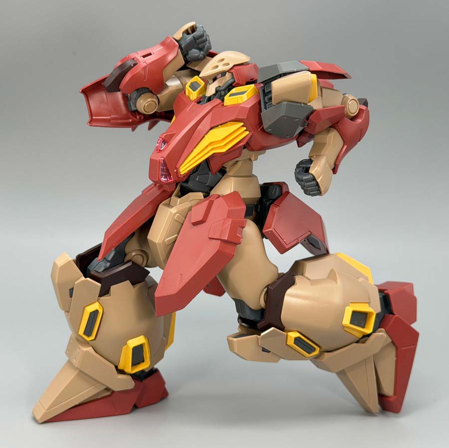 HGメッサーM01型（ガウマン機）のガンプラレビュー画像です