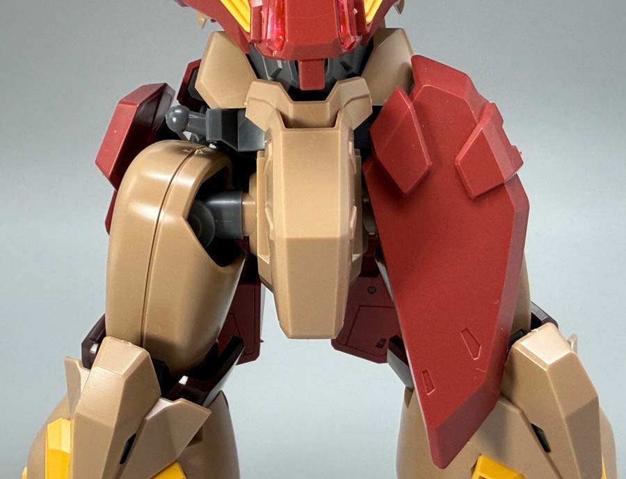 HGメッサーM01型（ガウマン機）のガンプラレビュー画像です