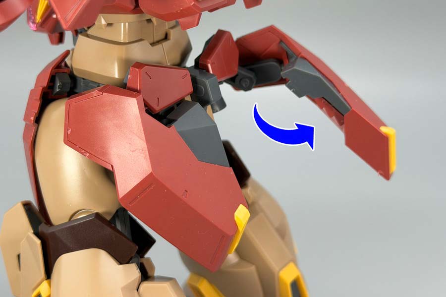 HGメッサーM01型（ガウマン機）のガンプラレビュー画像です