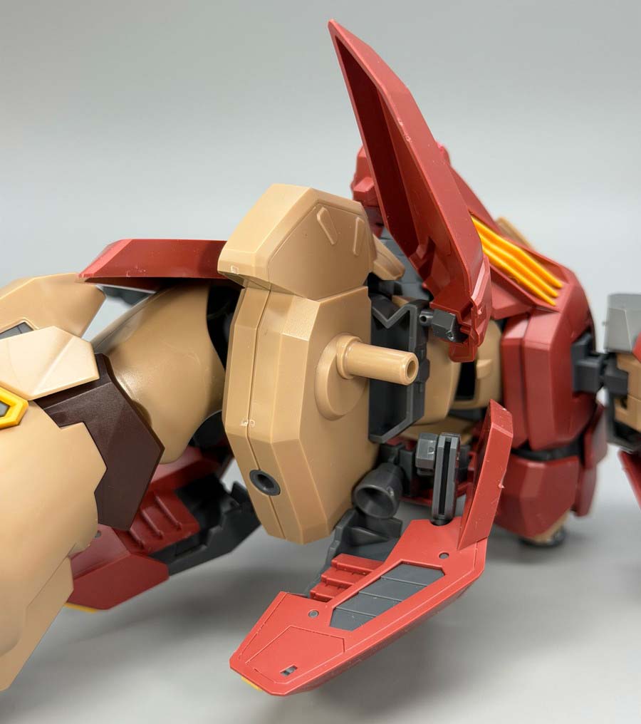 HGメッサーM01型（ガウマン機）のガンプラレビュー画像です