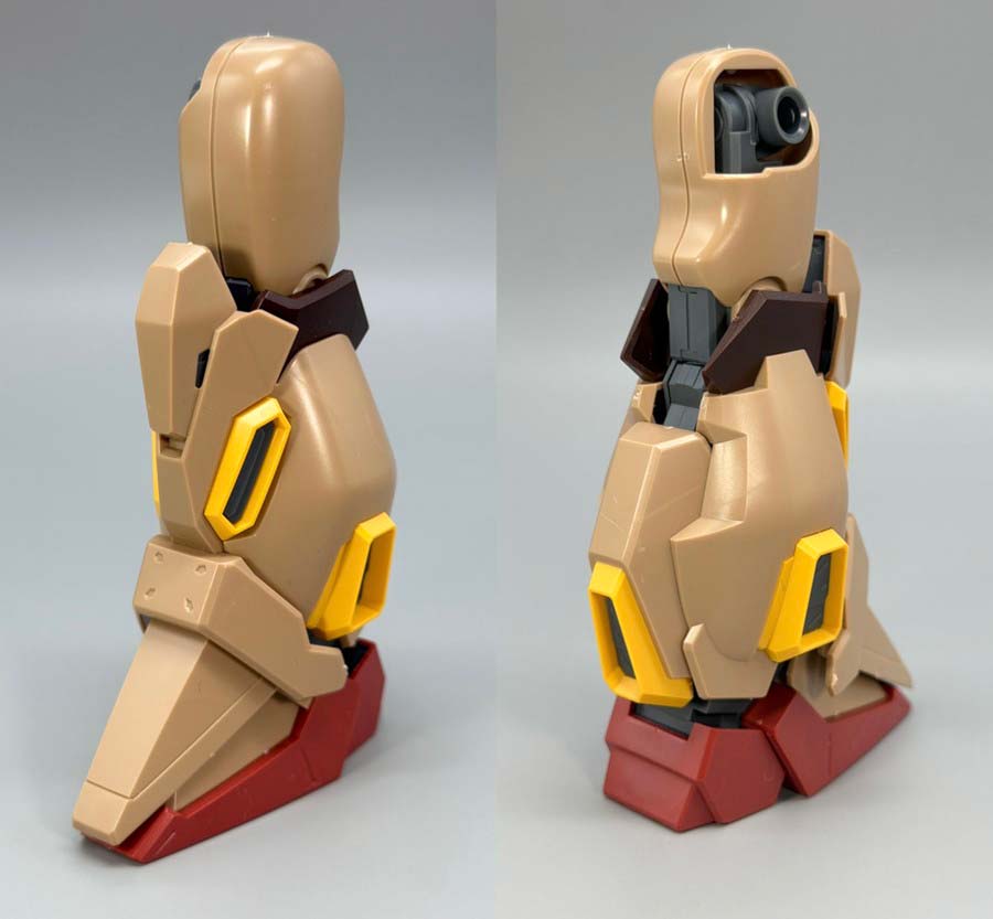 HGメッサーM01型（ガウマン機）のガンプラレビュー画像です