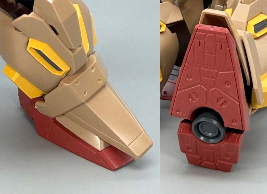 HGメッサーM01型（ガウマン機）のガンプラレビュー画像です
