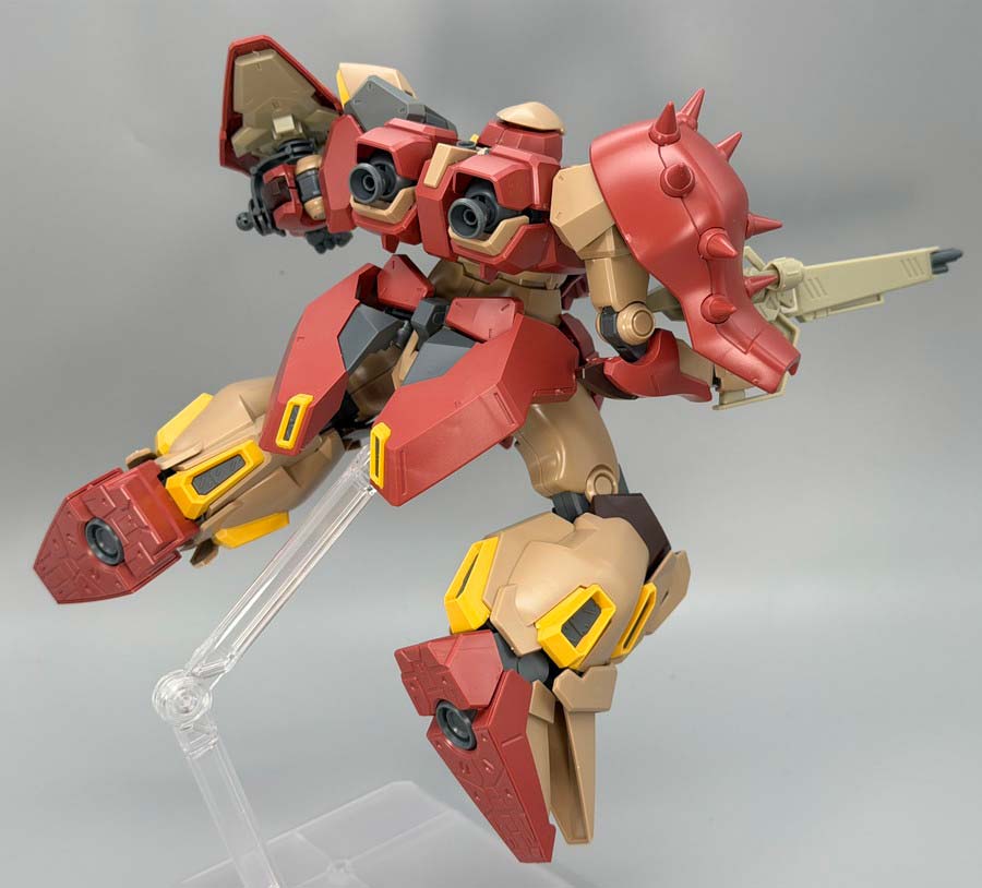 HGメッサーM01型（ガウマン機）のガンプラレビュー画像です