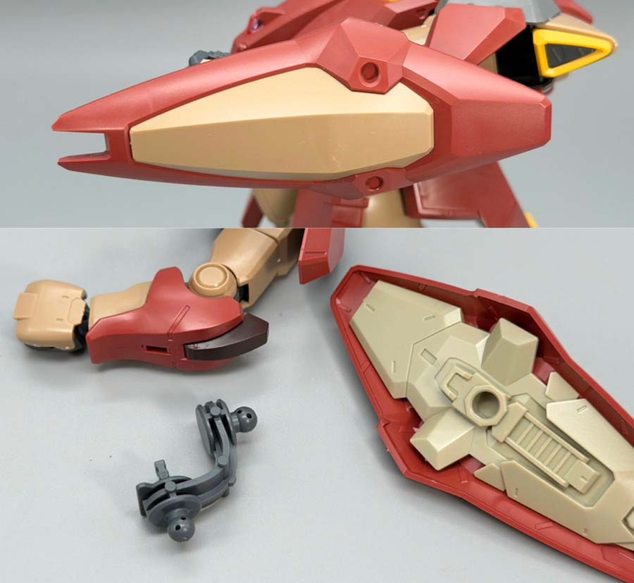 HGメッサーM01型（ガウマン機）のガンプラレビュー画像です