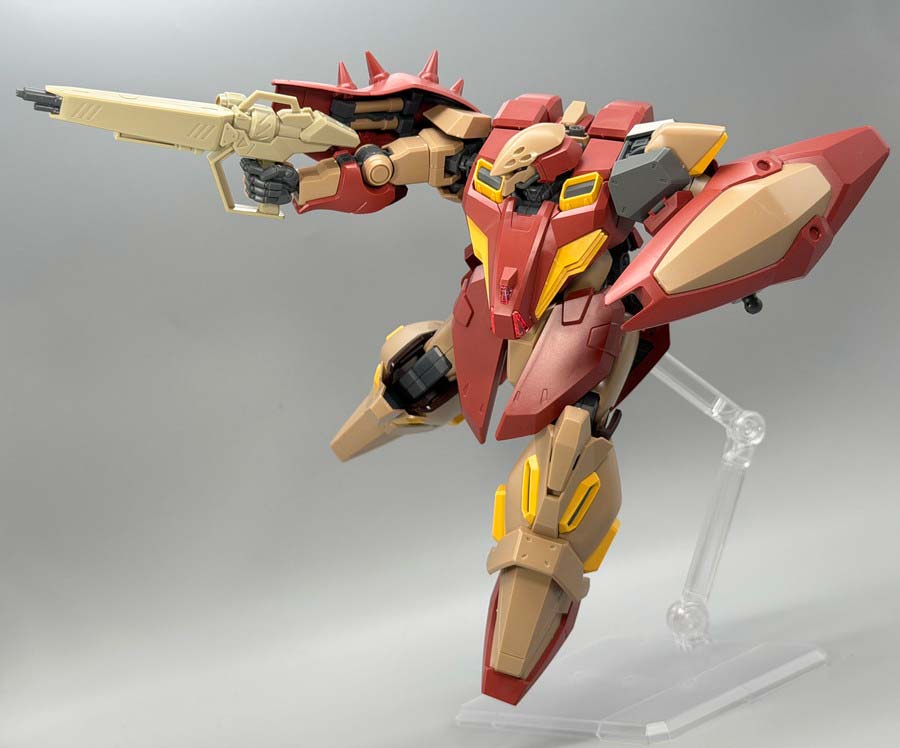 HGメッサーM01型（ガウマン機）のガンプラレビュー画像です