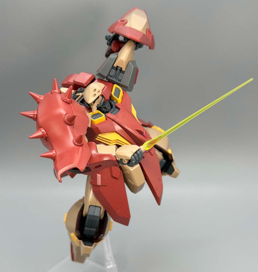 HGメッサーM01型（ガウマン機）のガンプラレビュー画像です