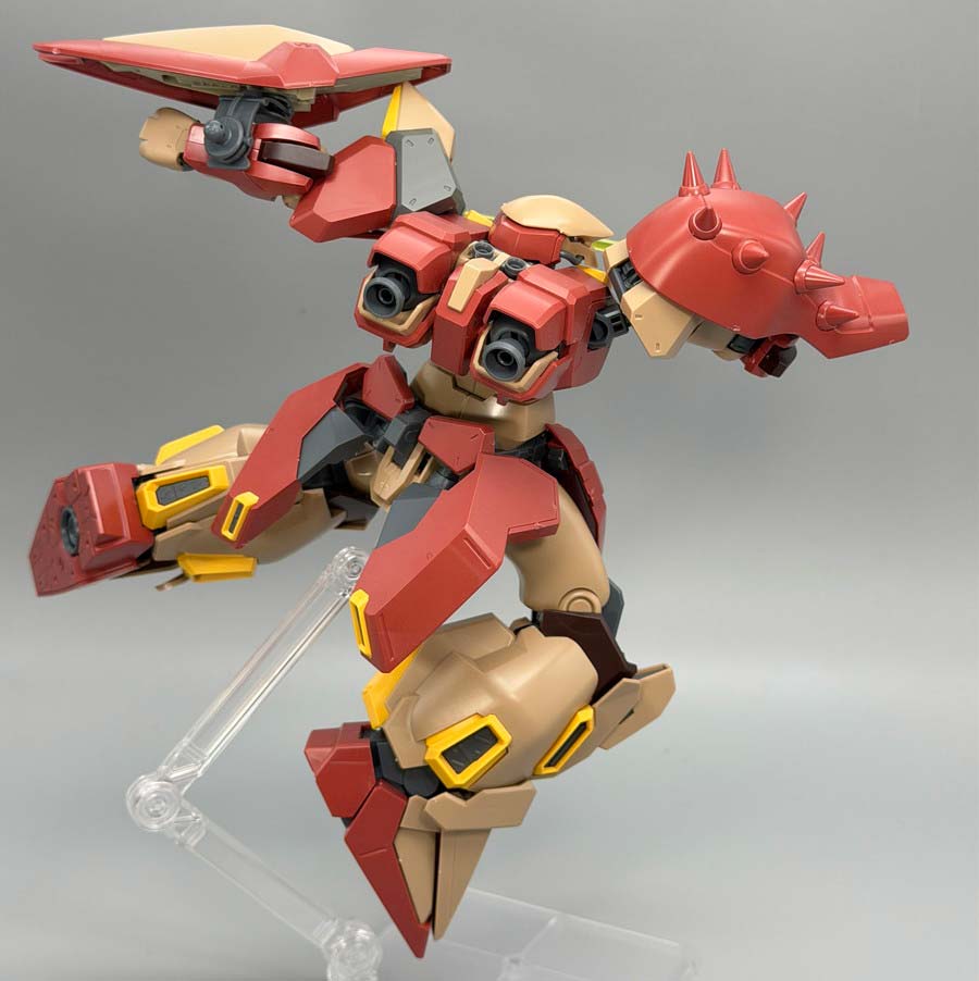 HGメッサーM01型（ガウマン機）のガンプラレビュー画像です