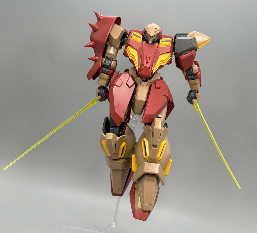 HGメッサーM01型（ガウマン機）のガンプラレビュー画像です